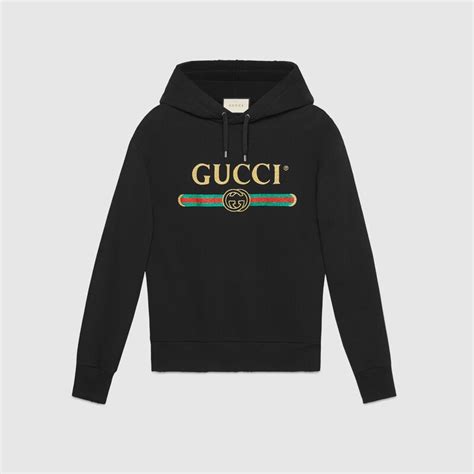 felpa gucci nera con scritta|Felpe di Gucci da donna .